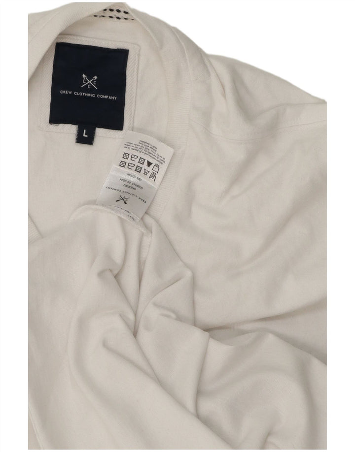 Crew Clothing Tricou pentru bărbați Top mare, alb, bumbac