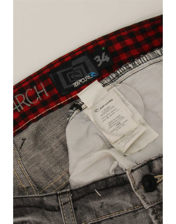 Blugi drepti pentru bărbați Rip Curl W34 L33 bumbac gri