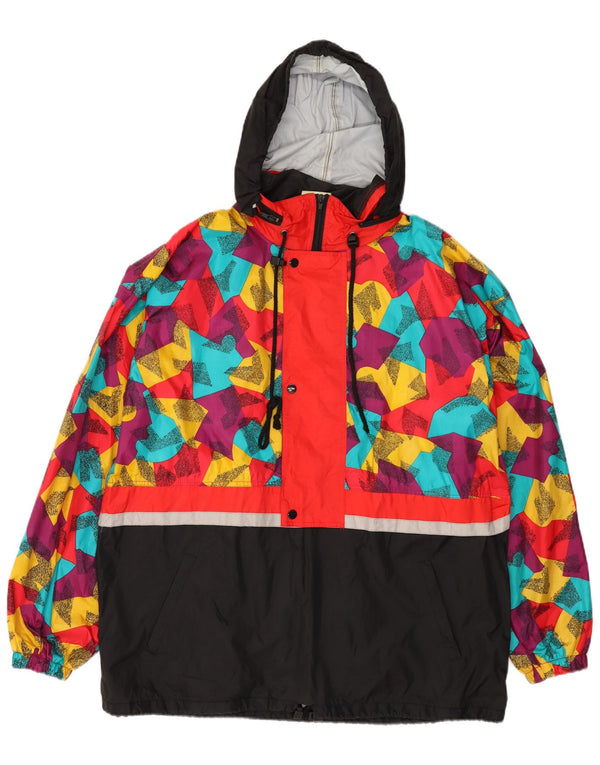 MARCEL CLAIR Jachetă de ploaie cu glugă, cu formă largi, pentru bărbați, UK 38 Medium Black