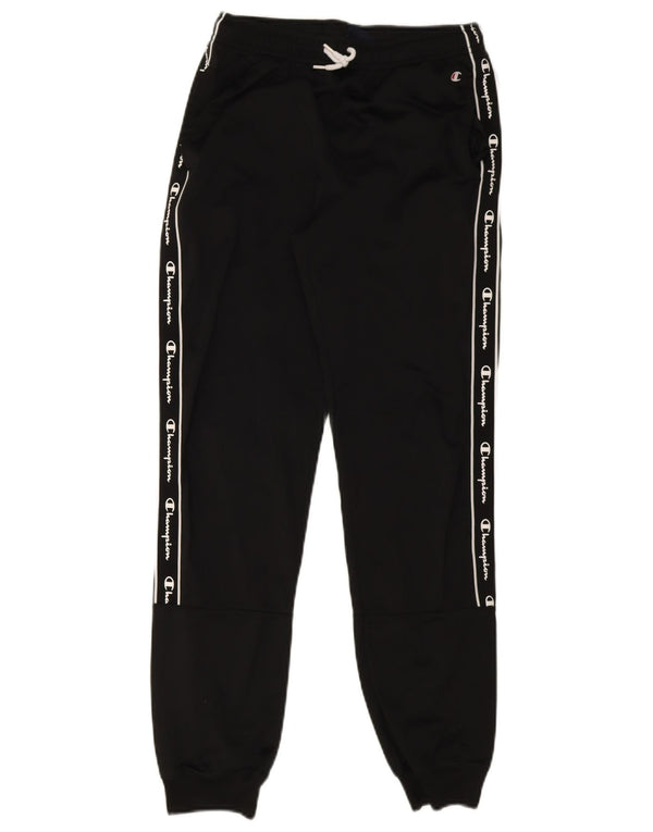 Pantaloni de trening grafic pentru băieți Champion Pantaloni de jogging 13-14 ani XL Negru