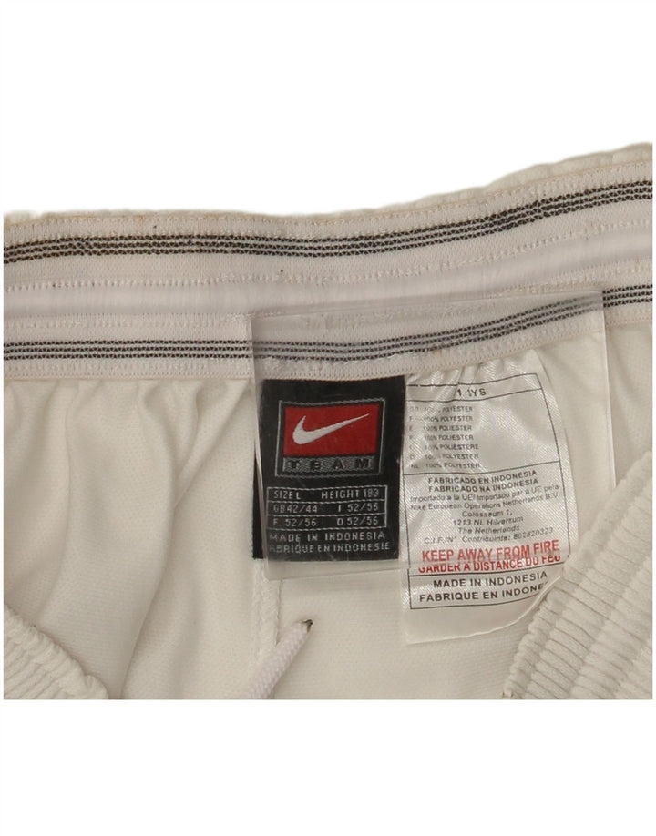 Pantaloni scurți sport Nike pentru bărbați Marea Britanie 42/44 Poliester alb mare
