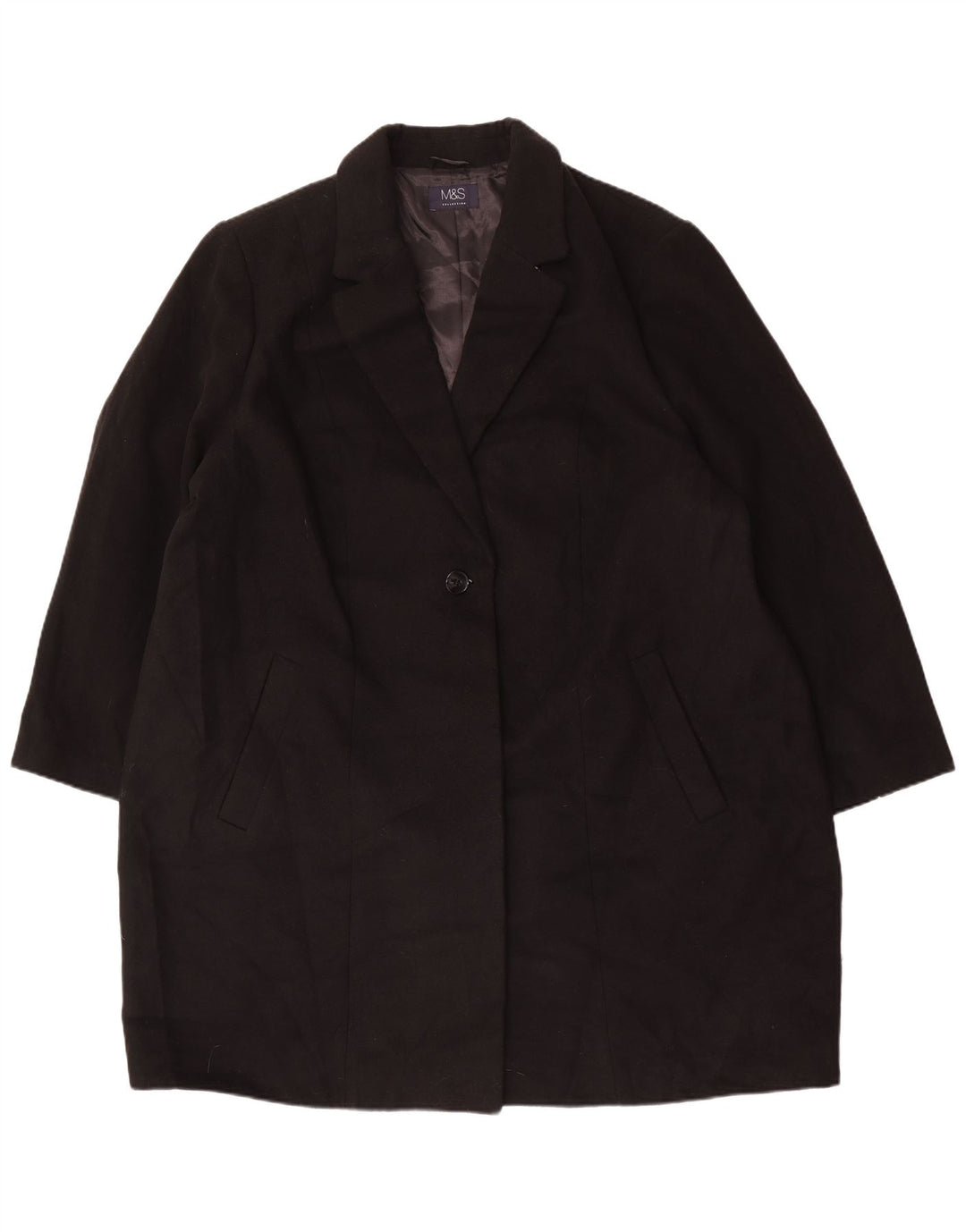 Palton pentru femei Marks & Spencer UK 26 5XL Poliester negru