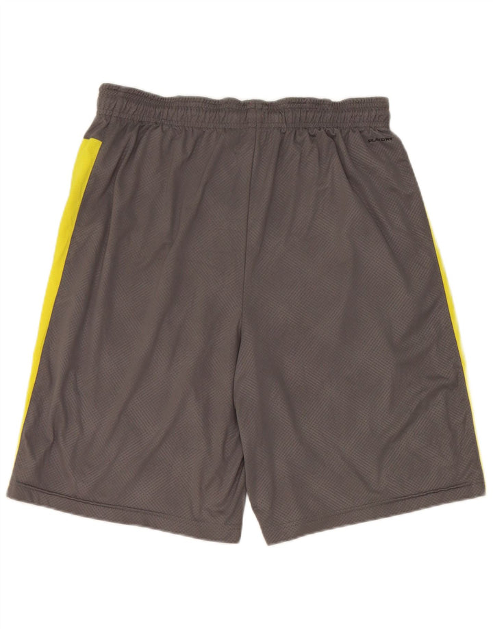 Pantaloni scurți sport Reebok pentru bărbați, gri mediu, poliester color bloc
