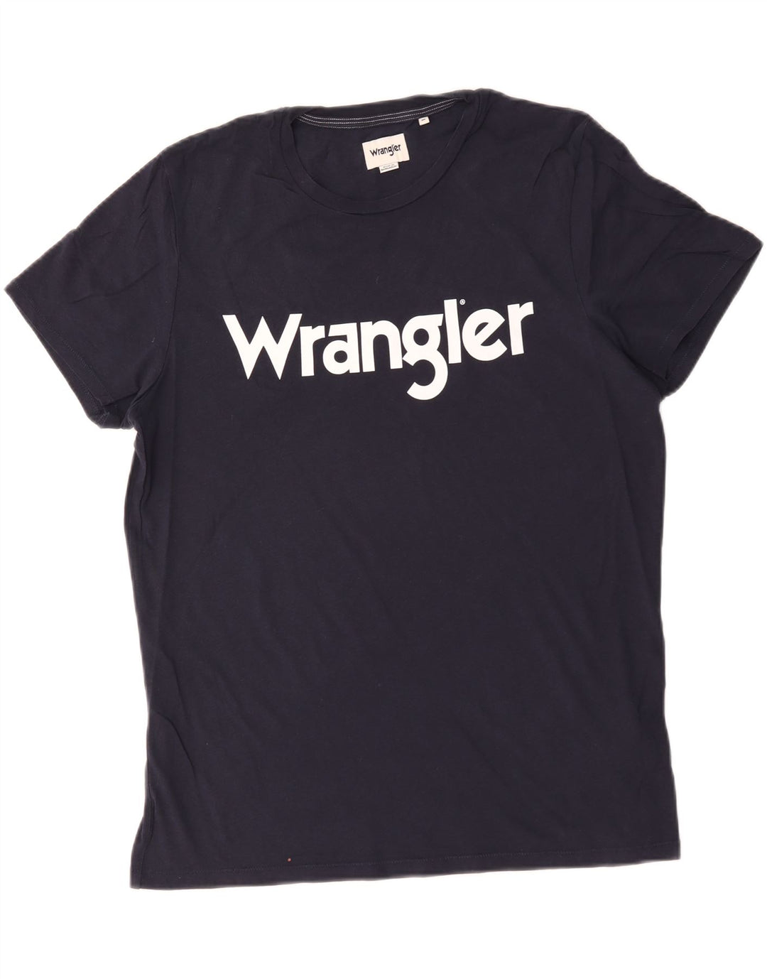 Tricou grafic pentru bărbați Wrangler Top mediu din bumbac bleumarin