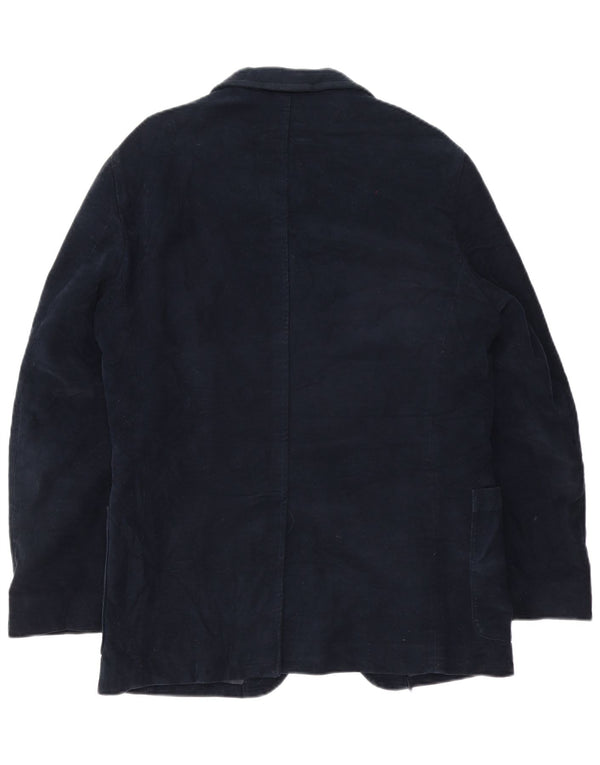 Blazer Woolrich pentru bărbați cu 3 nasturi UK 38 Medium Bleumarin Clasic