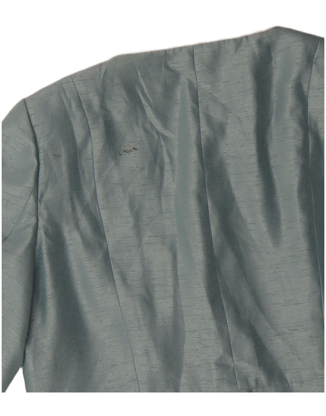 Jacques Vert Jachetă pentru femei cu mâneci 3/4 crop Blazer UK 16, mare, albastru, viscoză