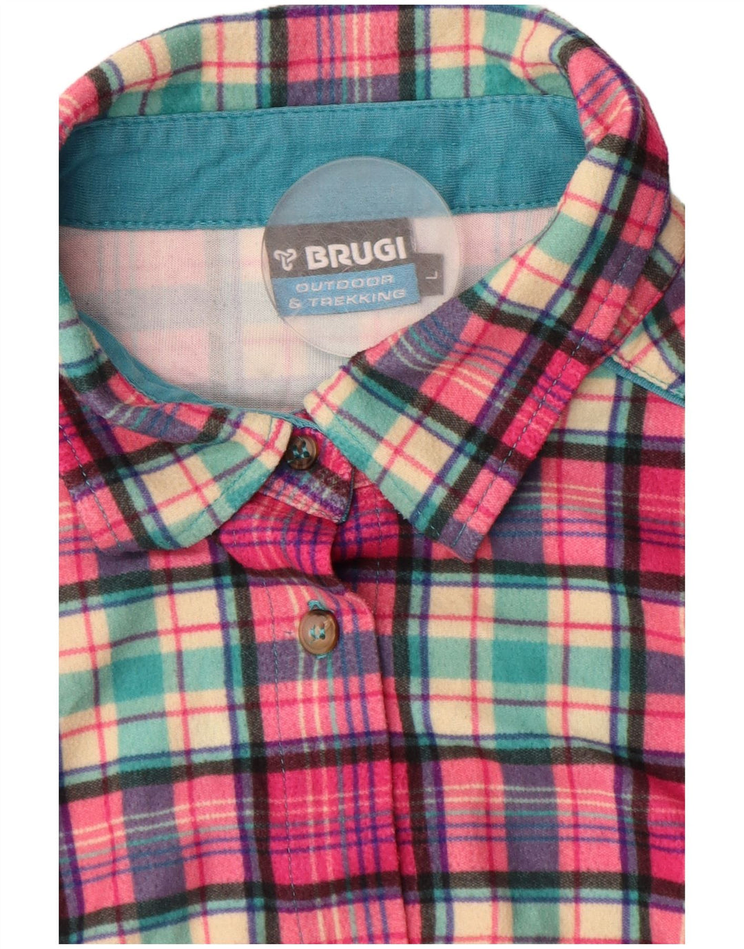 Cămașă de flanel pentru femei BRUGI UK 14 mare, roz, carouri