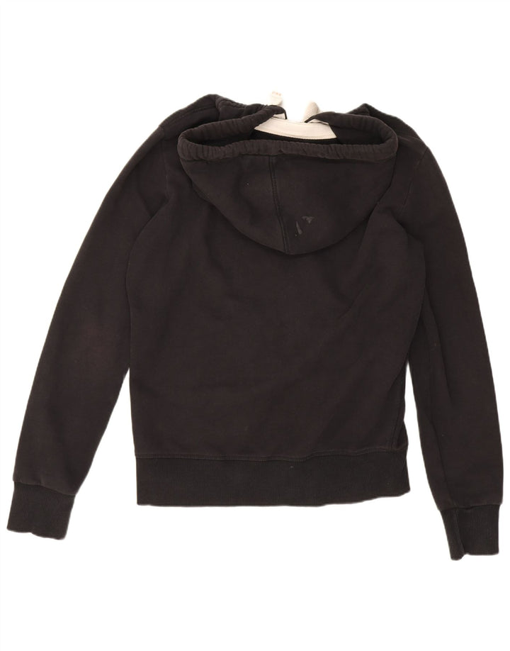 Pulover Superdry pentru bărbați, cu fermoar, bumbac mediu negru