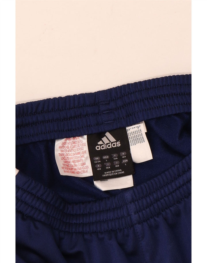 Pantaloni de trening Adidas pentru băieți 13-14 ani, albastru, poliester
