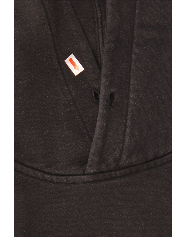 Pulover Adidas pentru bărbați, bumbac mediu negru