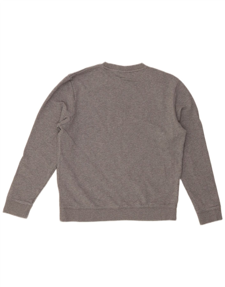 Pulover pentru damă HUGO BOSS, UK 14, bumbac cu pete, gri mediu