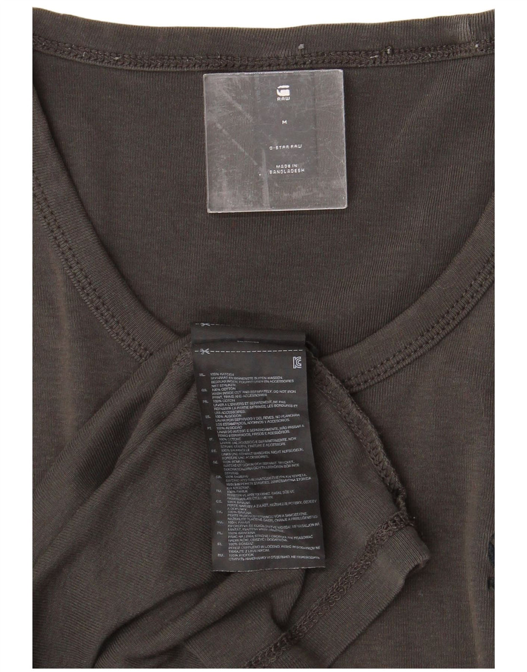 Tricou Bărbați G-STAR Top din bumbac gri mediu