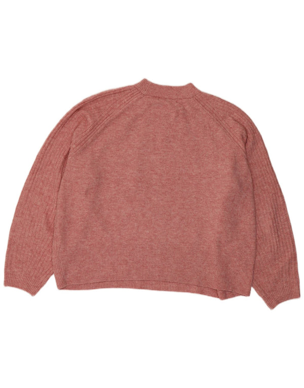 Pulover pentru femei Marks & Spencer Crop Crew Deck Pulover UK 18 XL roz
