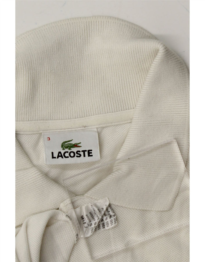 LACOSTE Mens Polo Shirt Size 3 Small White Cotton Vintage Lacoste and Second-Hand Lacoste from Messina Hembry 