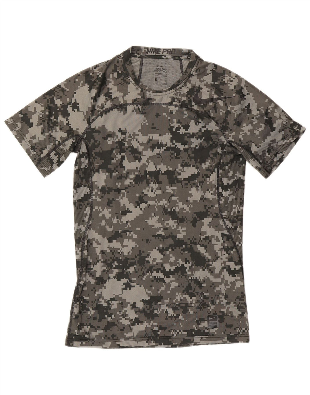 Tricou grafic pentru bărbați Nike, Top mic, gri, geometric, poliester