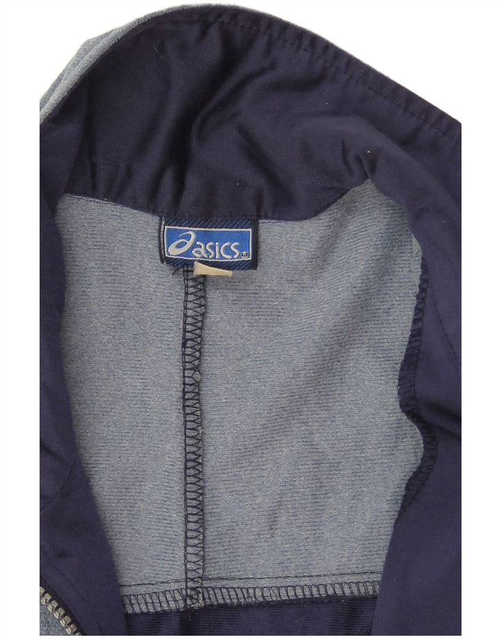Jachetă de top pentru trening grafic ASICS pentru bărbați, mare, bleumarin, color block