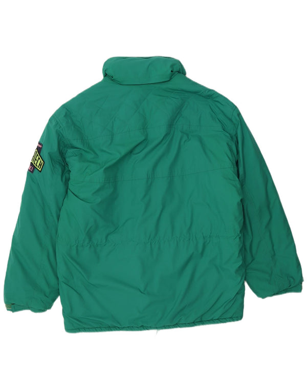 Ellesse Mens Gore-Tex Hooded Ski Jacket IT 50 Large Green Polyester