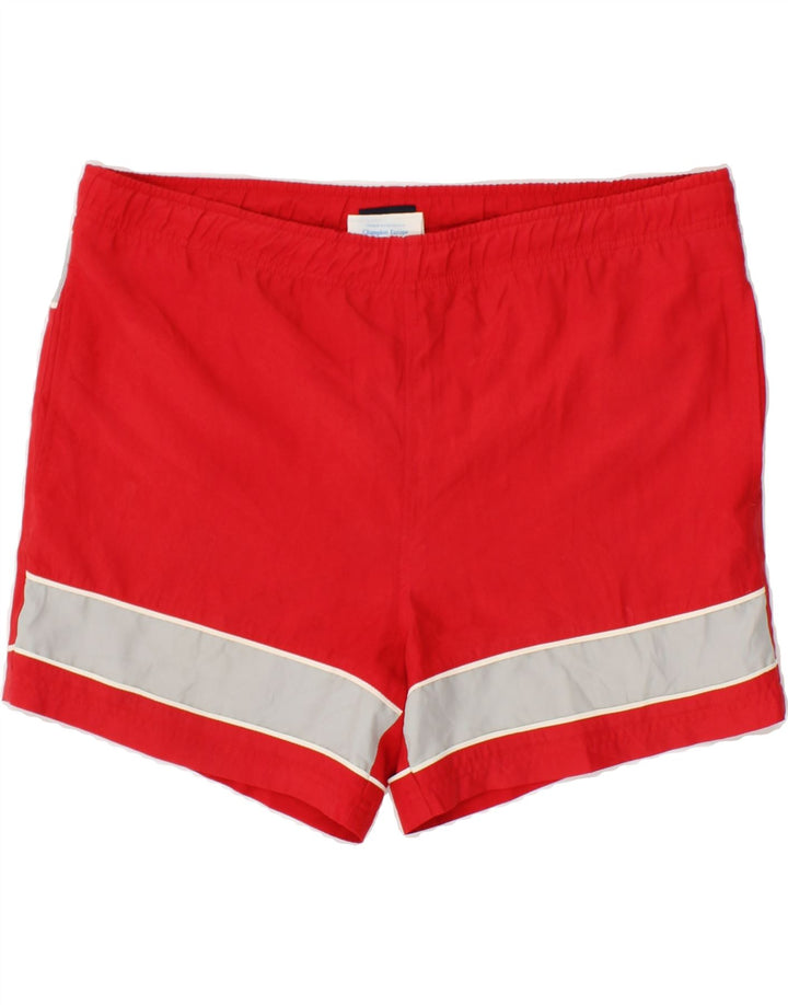 CHAMPION Mens Sport Shorts Large  Red Polyester Vintage Champion and Second-Hand Champion from Messina Hembry 