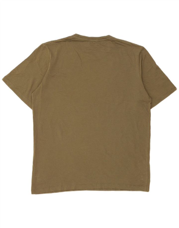 Tricou Jack & Jones pentru bărbați Top mare din bumbac kaki