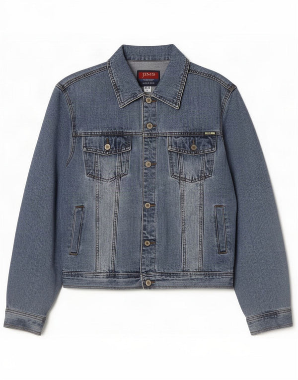 Vintage Mens Denim Jacket UK 40 Large Blue Bumbac