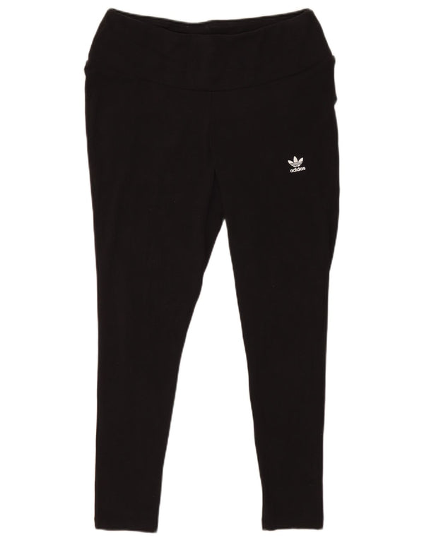 Leggings pentru femei Adidas UK 18 XL bumbac negru