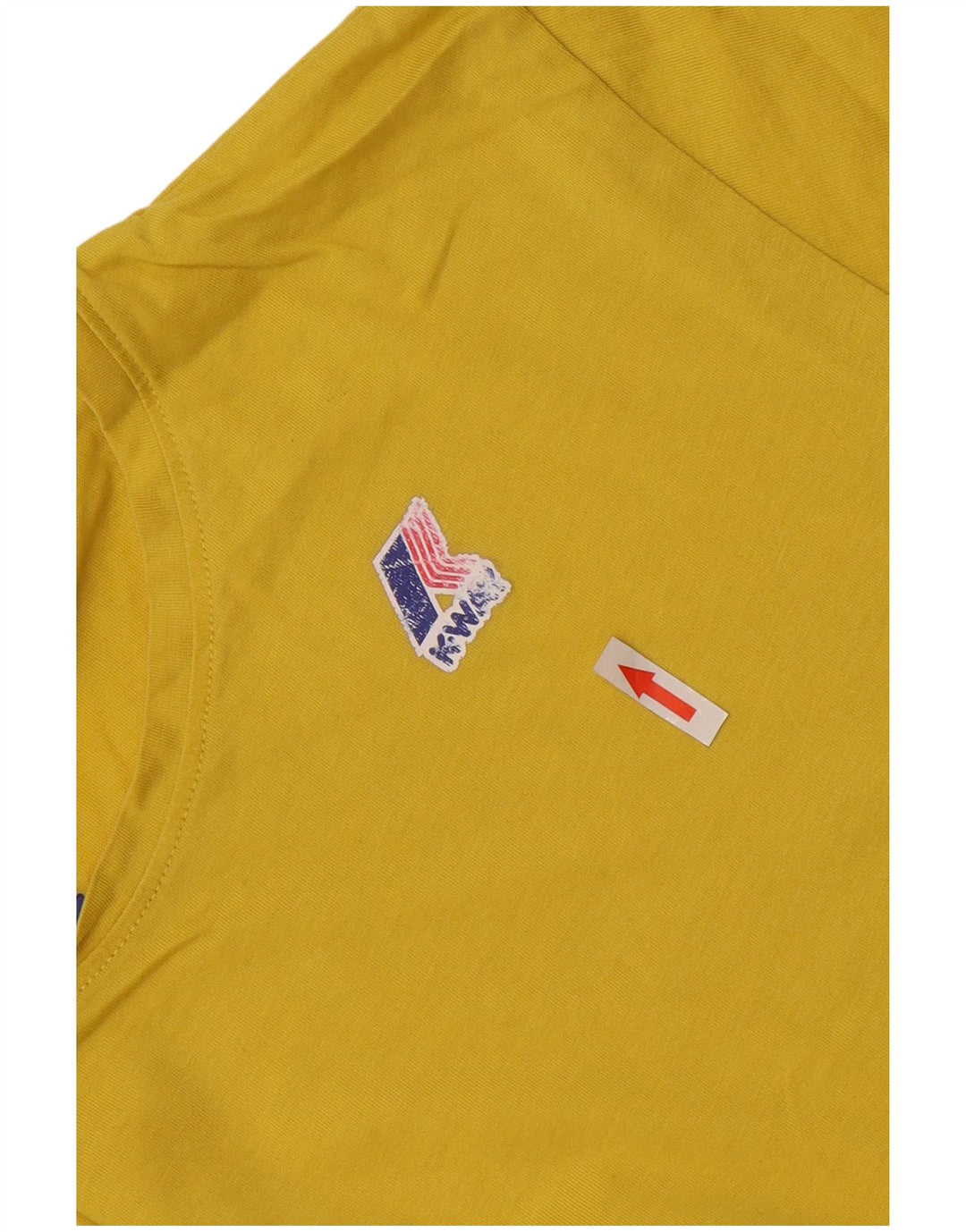 Tricou pentru bărbați K-Way Top mare din bumbac galben