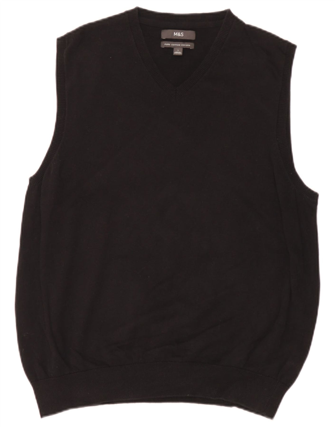 Marks & Spencer Vestă pentru bărbați Tank Top mare, negru, bumbac