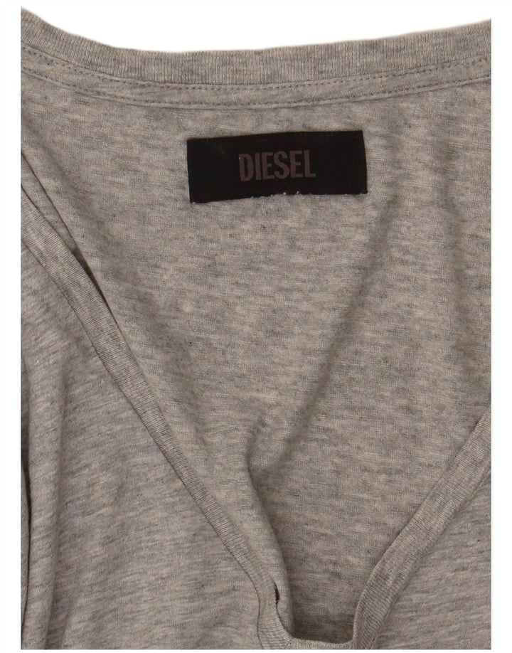 Tricou grafic Diesel pentru femei Top UK 16 Large Gri