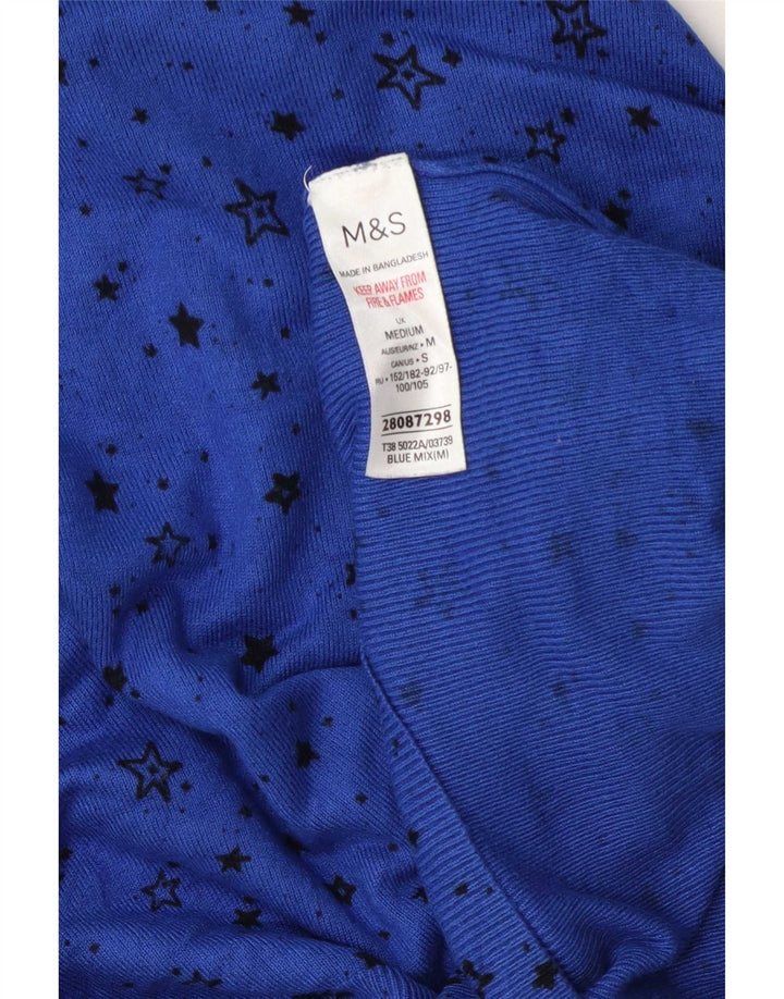 Pulover pentru femei Marks & Spencer cu gât de barcă, UK 14, albastru mediu