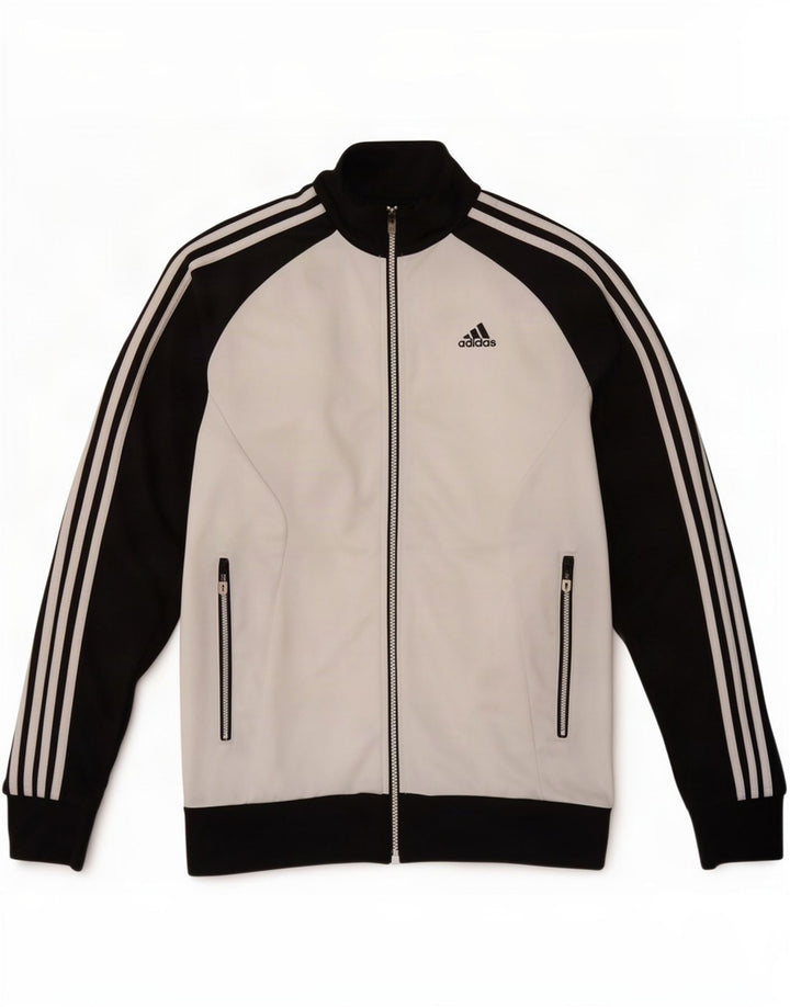 Jachetă de trening pentru bărbați Adidas UK 34/36 Small White Colorblock
