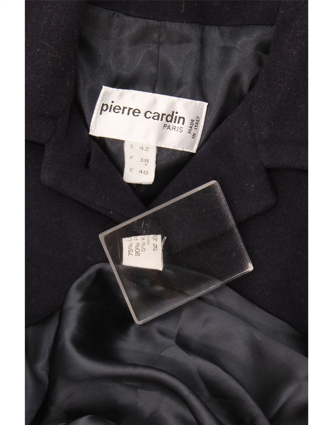 Pardesiu supradimensionat pentru femei Pierre Cardin IT 42 Mediu Lână bleumarin