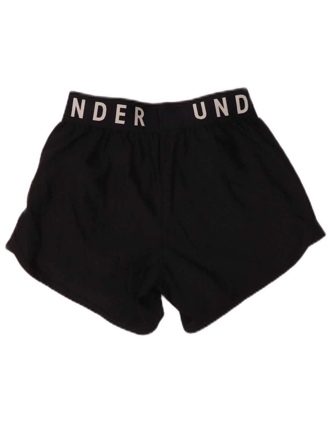 Pantaloni scurti de sport grafic Under Armour pentru femei UK 10 Small Black Poliester