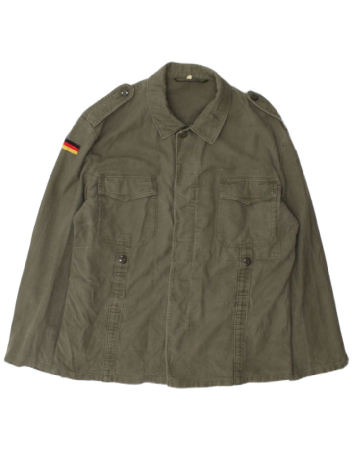Jachetă militară vintage pentru bărbați UK 40 Large Khaki