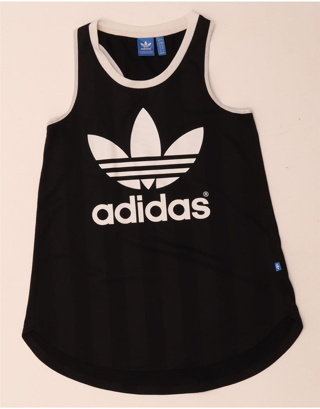Vesta grafică pentru femei Adidas UK 8 Small Poliester negru