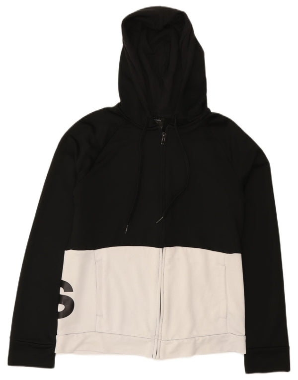 Pulover Adidas Graphic Zip pentru femei Marea Britanie 16/18, mare, negru
