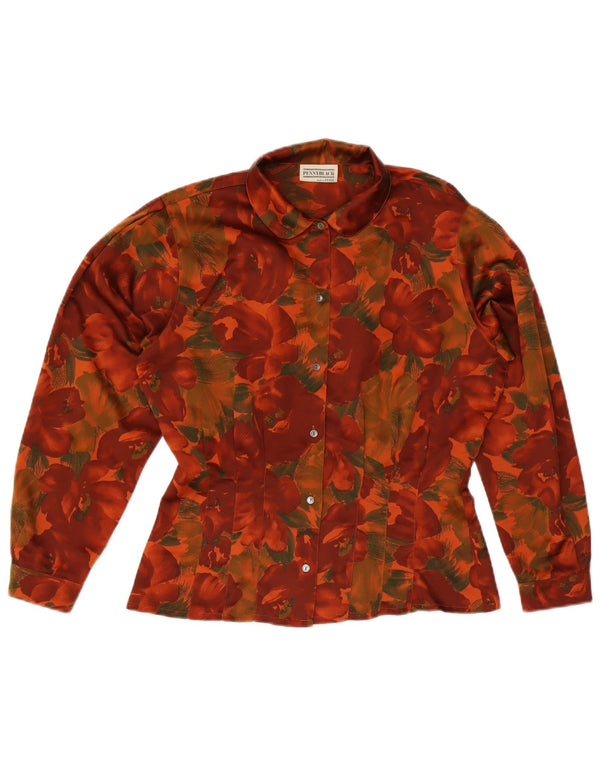 Bluză cămașă supradimensionată pentru femei Penny Black UK 10 Small Red Floral