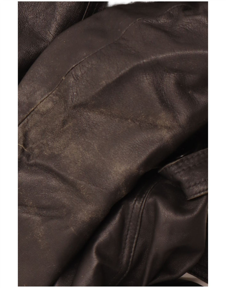 Palton de piele pentru femei VINTAGE IT 40 Small Black