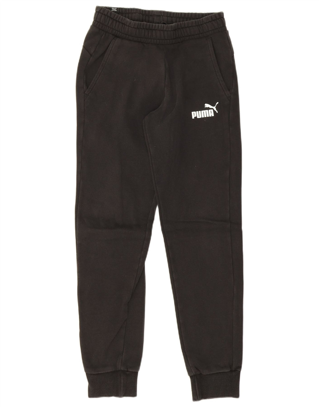 Pantaloni de trening Puma pentru bărbați Joggeri mici din bumbac negru