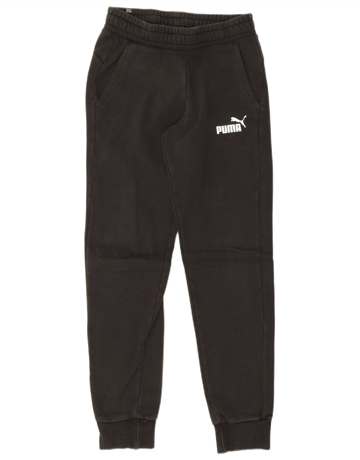 Pantaloni de trening Puma pentru bărbați Joggeri mici din bumbac negru