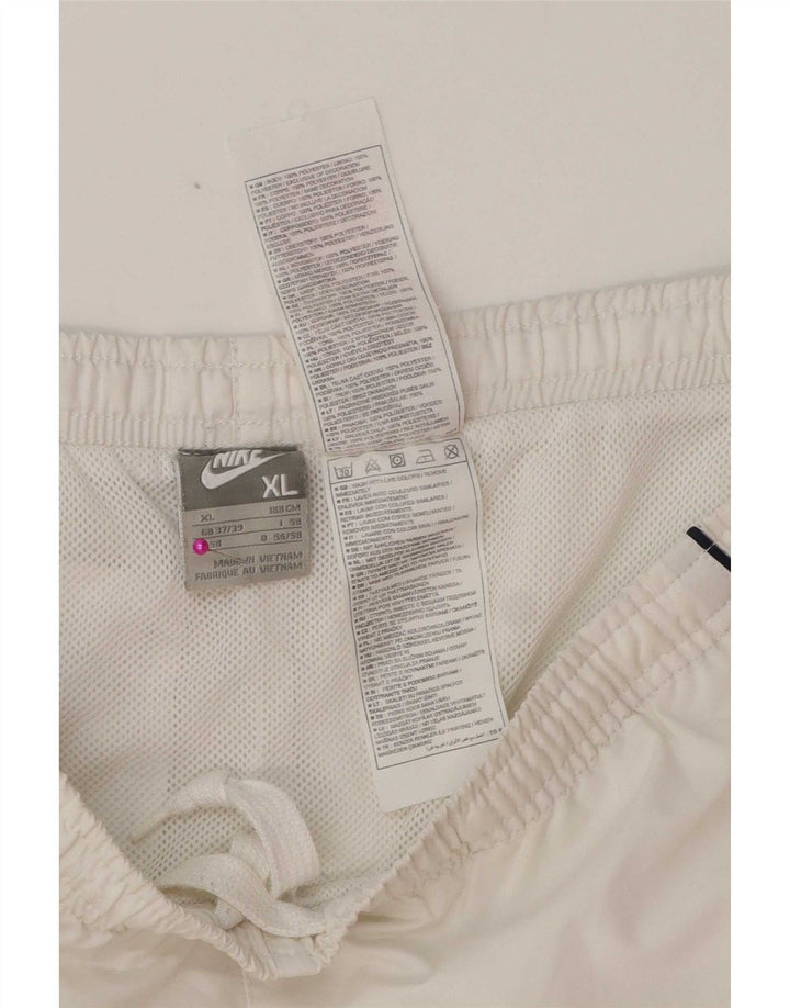 Pantaloni scurți sport Nike pentru bărbați XL, alb, poliester