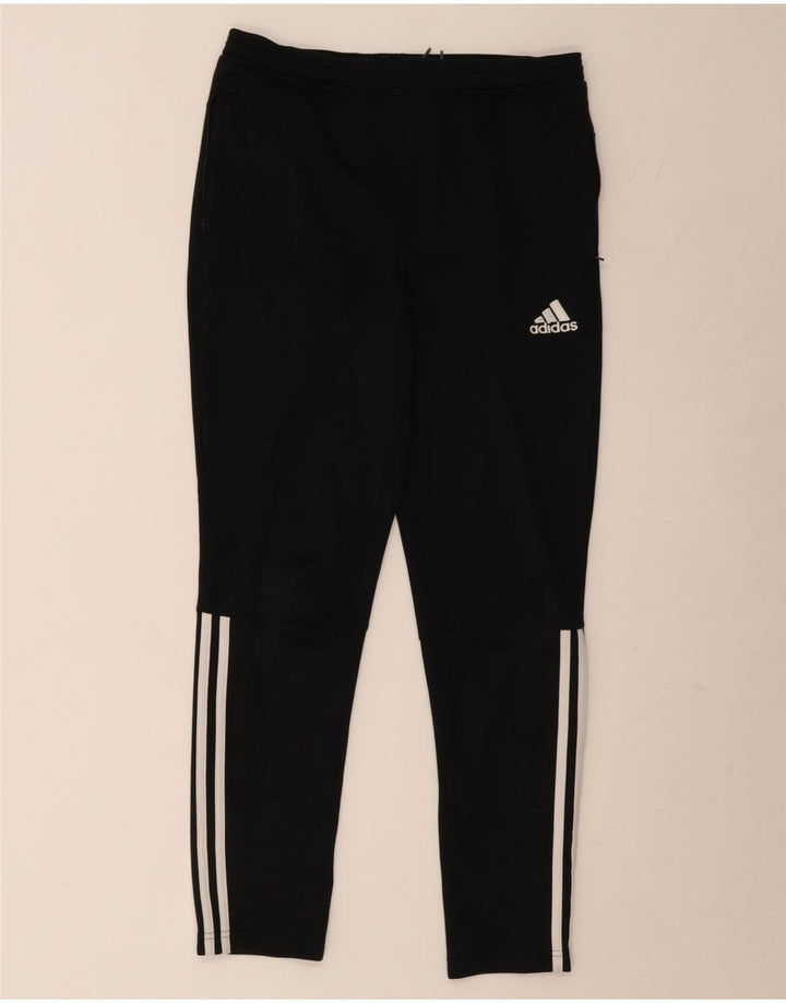 Pantaloni de trening Adidas baieti 13-14 ani poliester negru