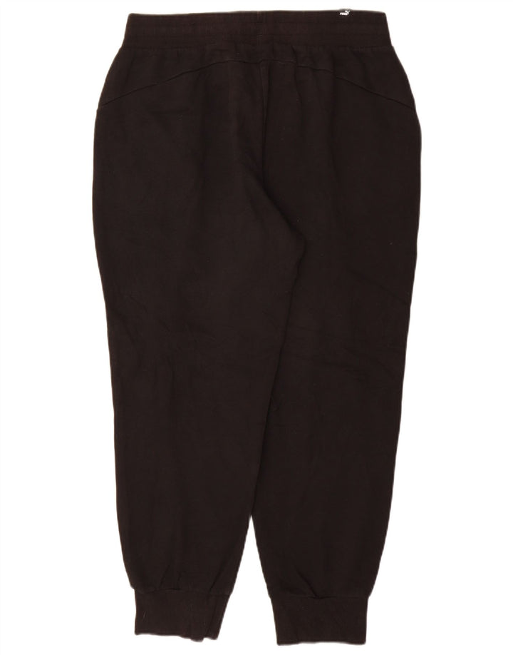 Pantaloni de trening Puma pentru bărbați Joggeri, bumbac mediu negru