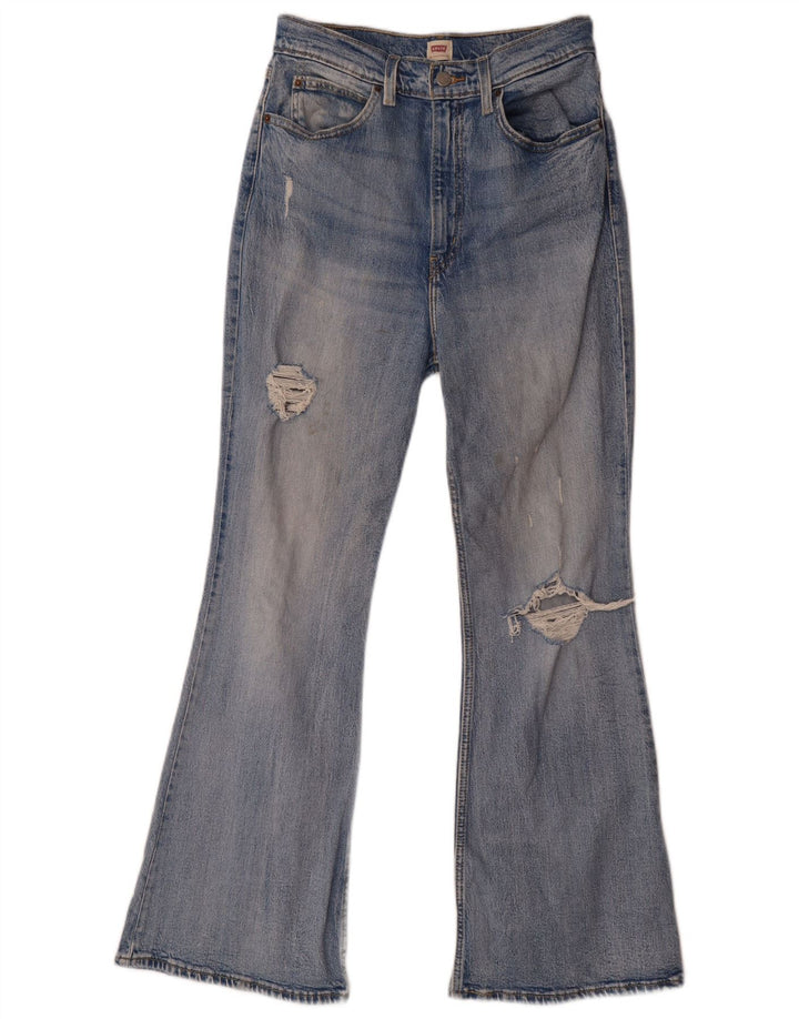 Blugi evazați distressed pentru femei Levi's W28 L29 Bumbac albastru