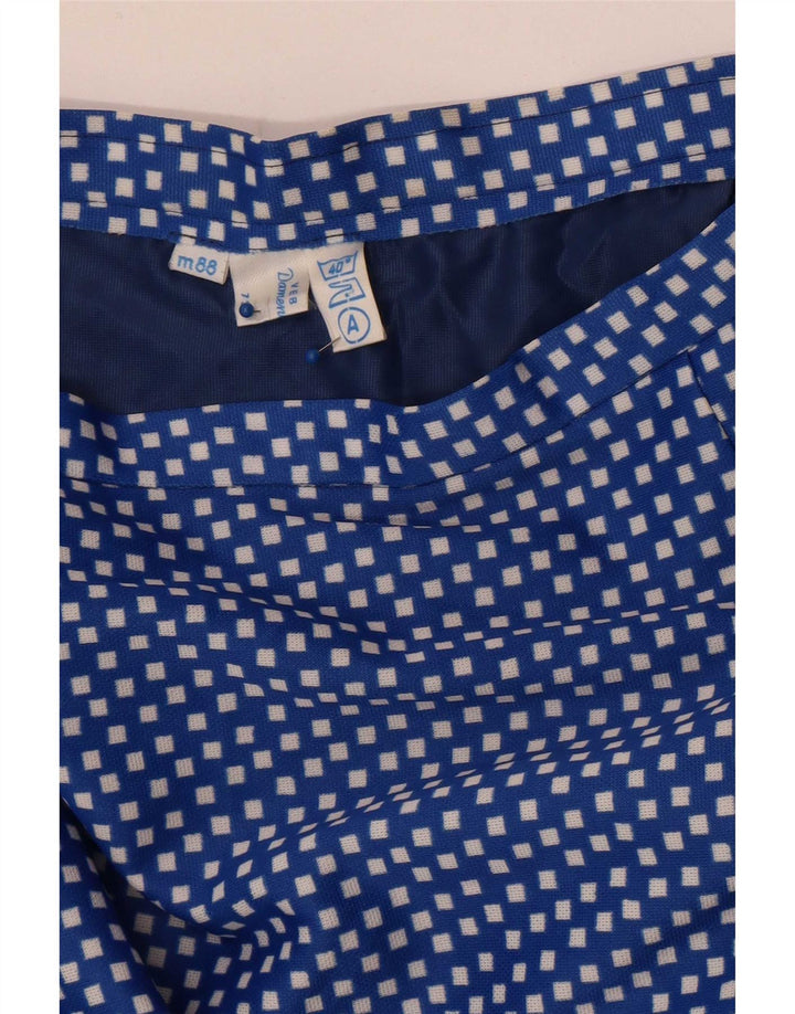 Fusta Maxi Vintage Femei W28 Medium Blue Geometric