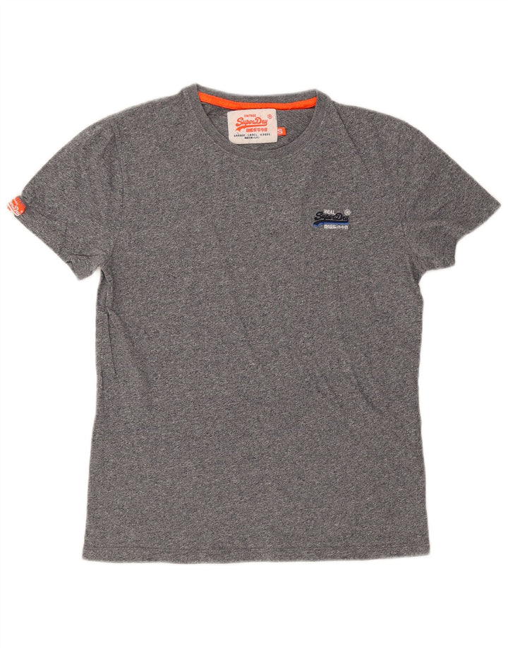 Tricou Superdry pentru bărbați Top mic, gri, bumbac cu pete