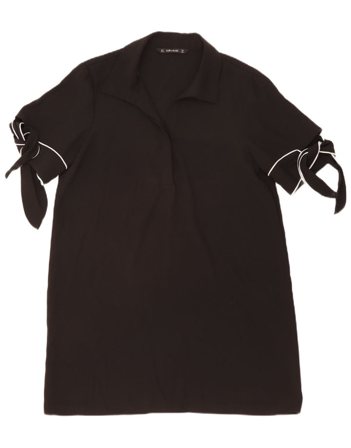 Rochie ZARA pentru femei, UK 16, mare, negru, poliester