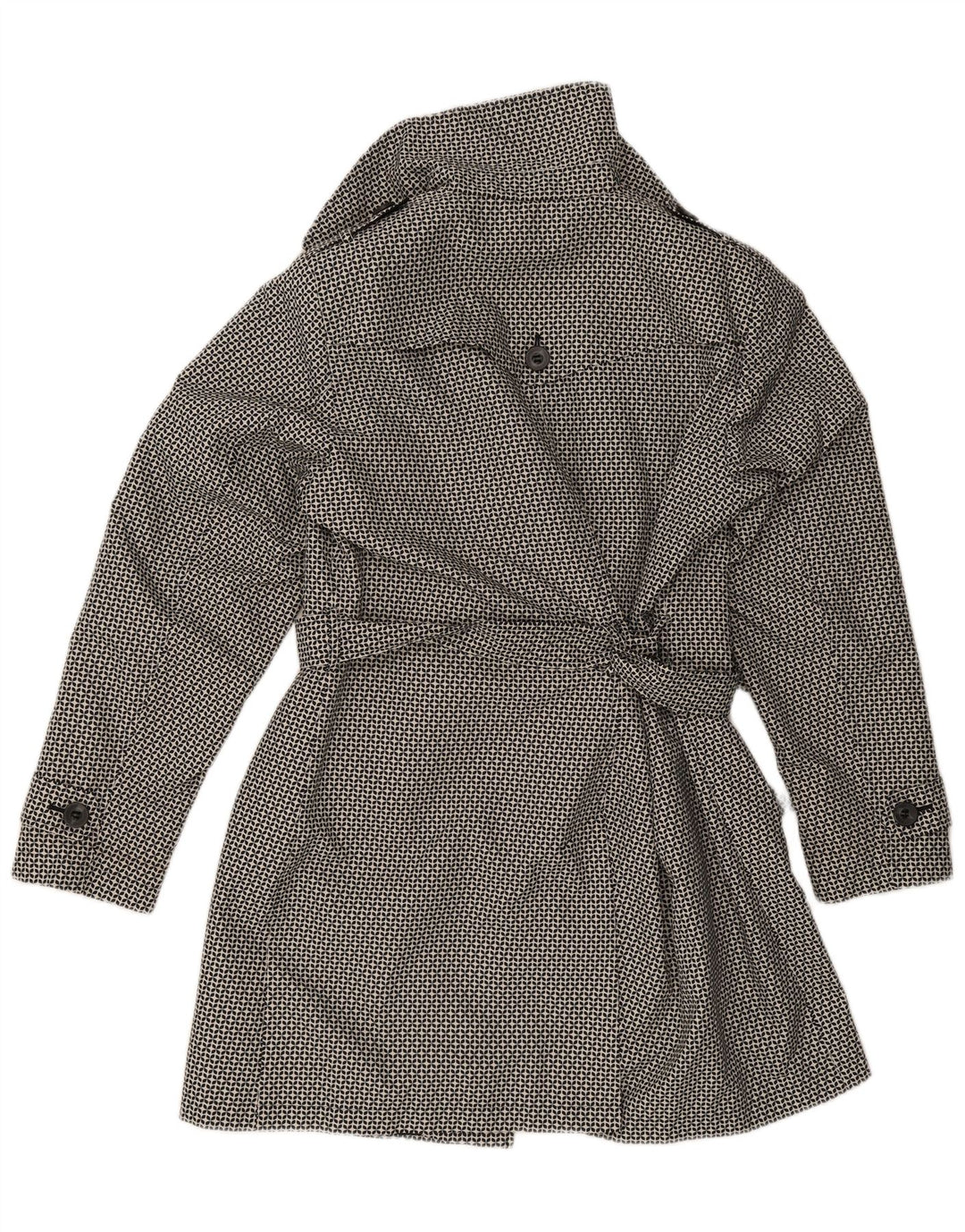 Trench pentru femei Marks & Spencer UK 18 XL Poliester geometric negru