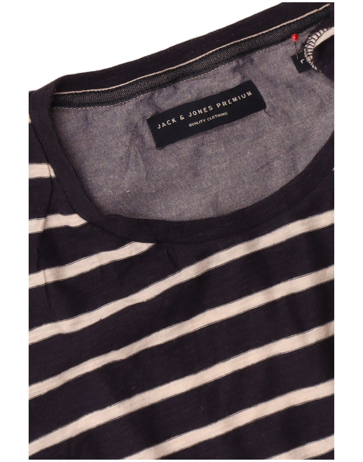 Tricou Jack & Jones pentru bărbați Top mare bleumarin cu dungi