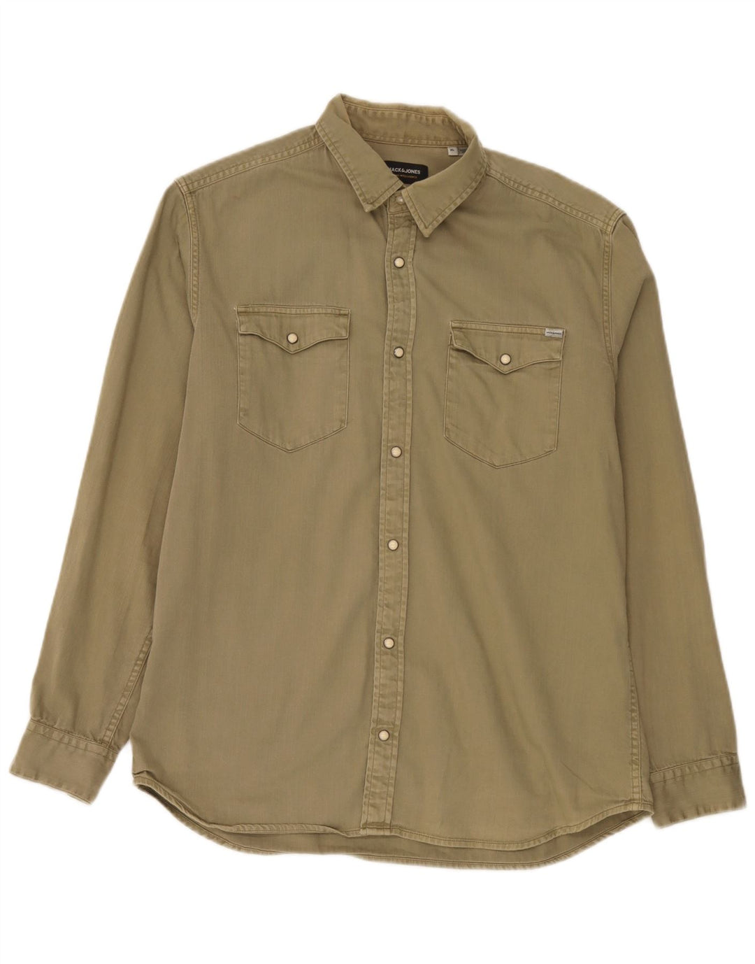 Cămașă de blugi Jack & Jones pentru bărbați XL kaki