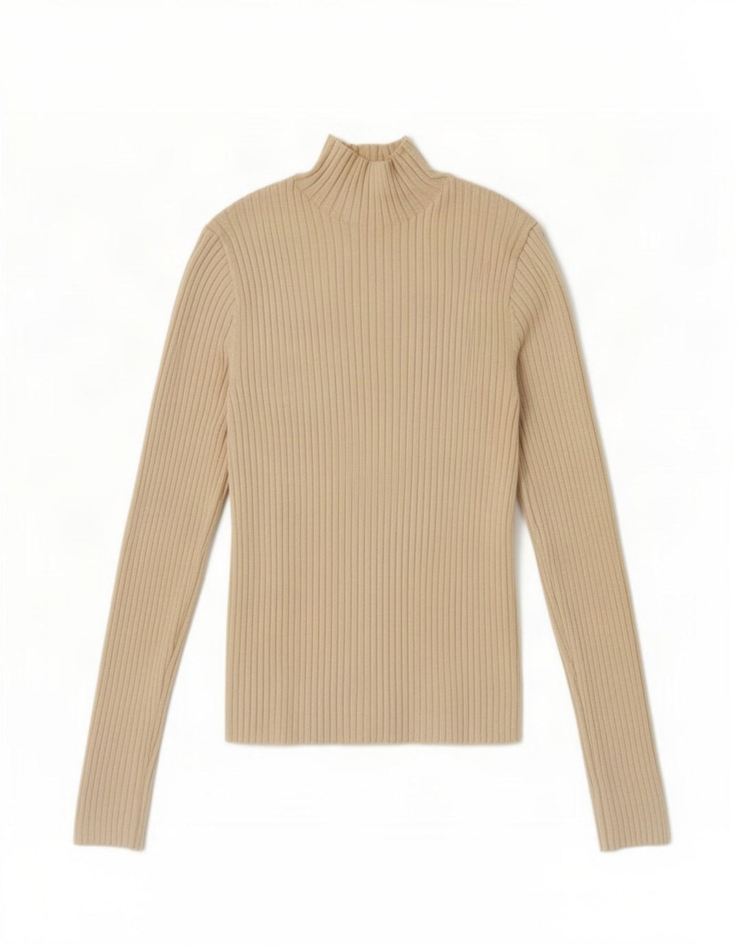 Pulover pentru femei cu gât țestoasă Zara UK 12 Medium Off White